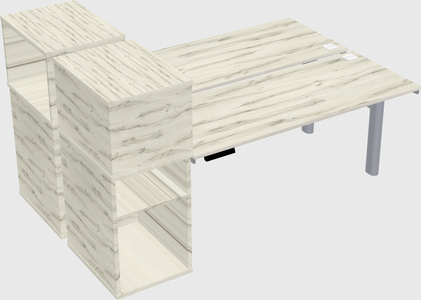 Shared electric desk + cabinet