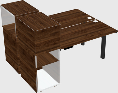 Shared electric desk + cabinet