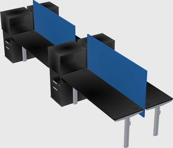 Shared electric desk + cabinet