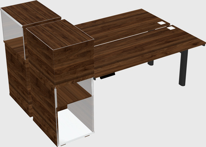 Shared electric desk + cabinet