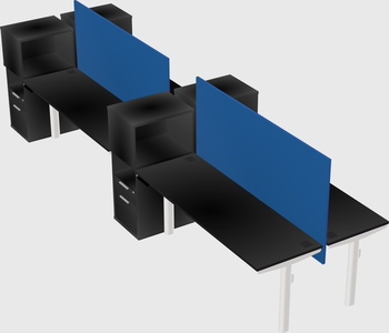 Shared electric desk + cabinet