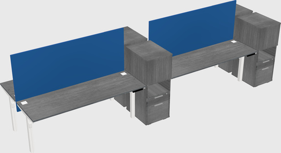 Shared electric desk + cabinet