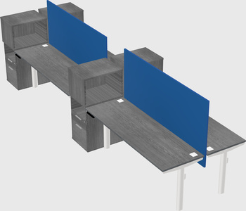Shared electric desk + cabinet