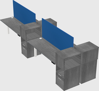 Shared electric desk + cabinet