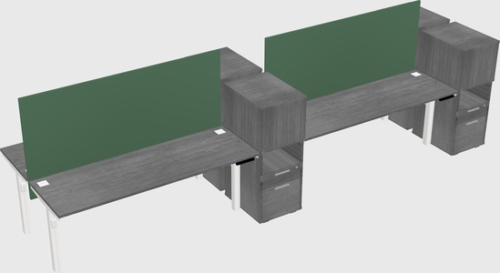 Shared electric desk + cabinet
