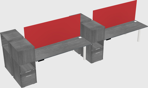 Shared electric desk + cabinet