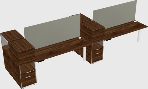 Shared electric desk + cabinet