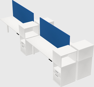 Shared electric desk + cabinet
