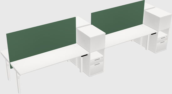 Shared electric desk + cabinet
