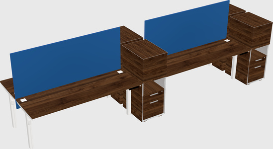 Shared electric desk + cabinet