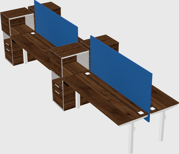 Shared electric desk + cabinet