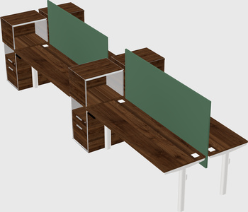 Shared electric desk + cabinet