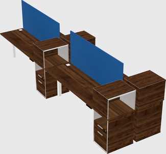 Shared electric desk + cabinet
