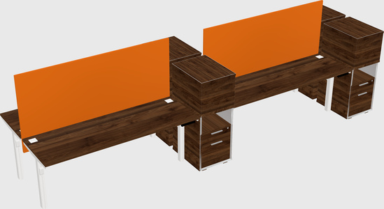 Shared electric desk + cabinet