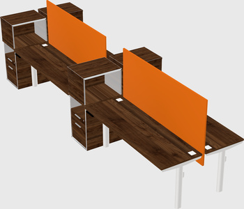 Shared electric desk + cabinet