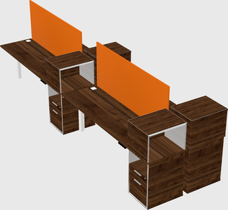 Shared electric desk + cabinet