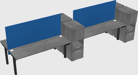 Shared electric desk + cabinet