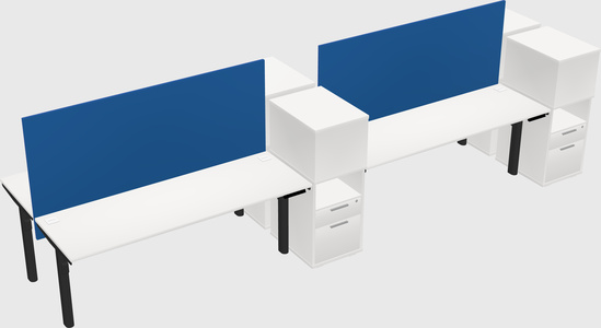 Shared electric desk + cabinet