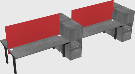 Shared electric desk + cabinet