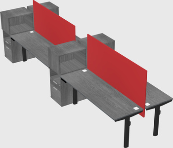 Shared electric desk + cabinet