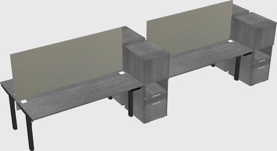 Shared electric desk + cabinet