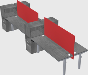 Shared electric desk + cabinet