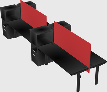 Shared electric desk + cabinet
