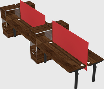 Shared electric desk + cabinet