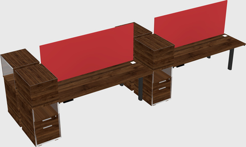 Shared electric desk + cabinet
