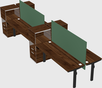 Shared electric desk + cabinet