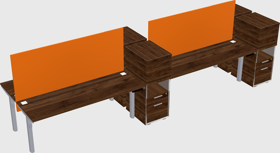Shared electric desk + cabinet