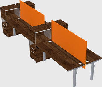 Shared electric desk + cabinet