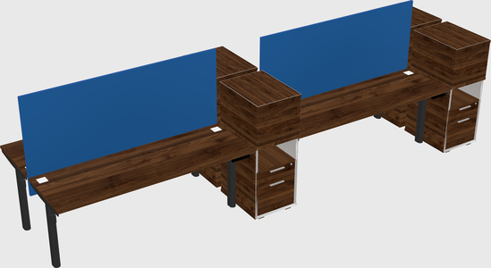 Shared electric desk + cabinet