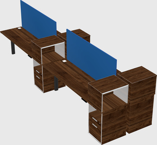 Shared electric desk + cabinet