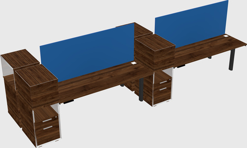 Shared electric desk + cabinet