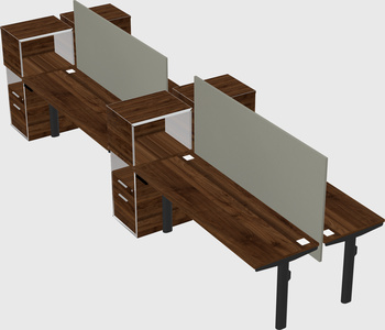 Shared electric desk + cabinet