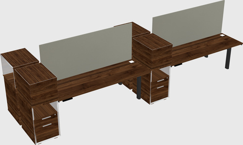 Shared electric desk + cabinet