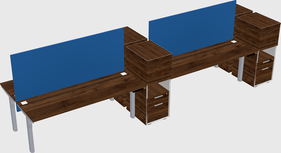 Shared electric desk + cabinet