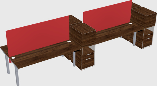 Shared electric desk + cabinet