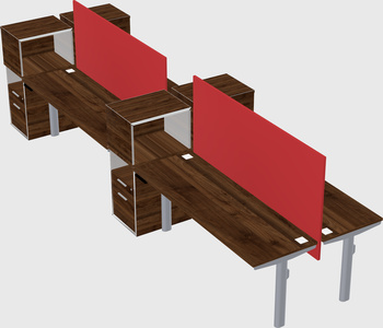 Shared electric desk + cabinet