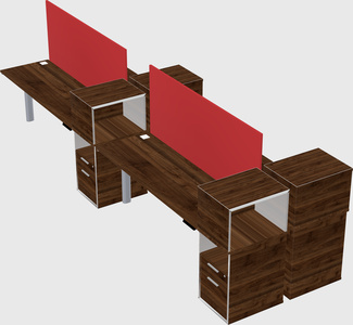 Shared electric desk + cabinet