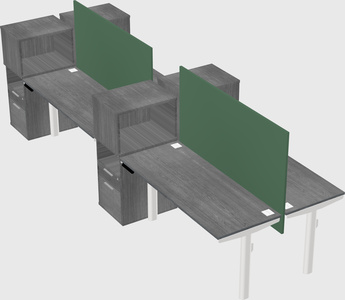 Shared electric desk + cabinet