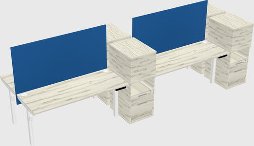 Shared electric desk + cabinet