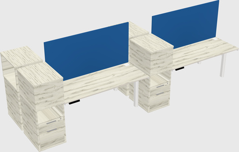 Shared electric desk + cabinet