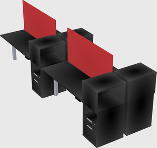 Shared electric desk + cabinet