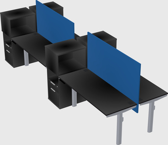Shared electric desk + cabinet