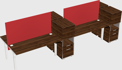 Shared electric desk + cabinet