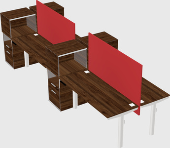 Shared electric desk + cabinet