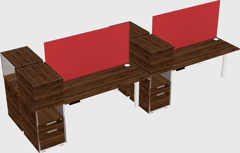Shared electric desk + cabinet
