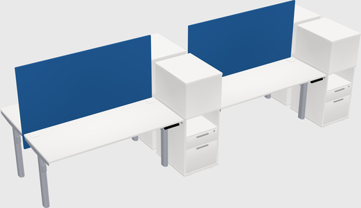 Shared electric desk + cabinet